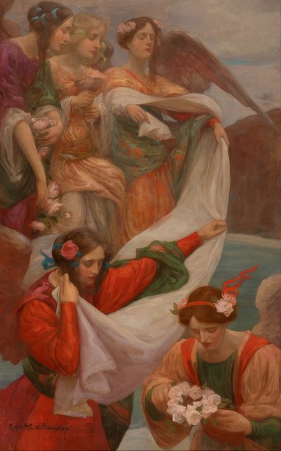 Herabsteigende Engel von Rupert Bunny