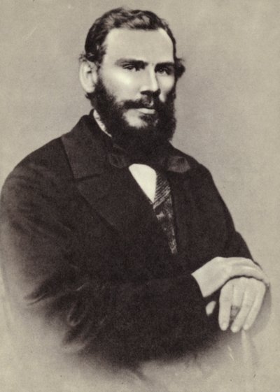 L. N. Tolstoi, Moskau, 1862 von Russian Photographer