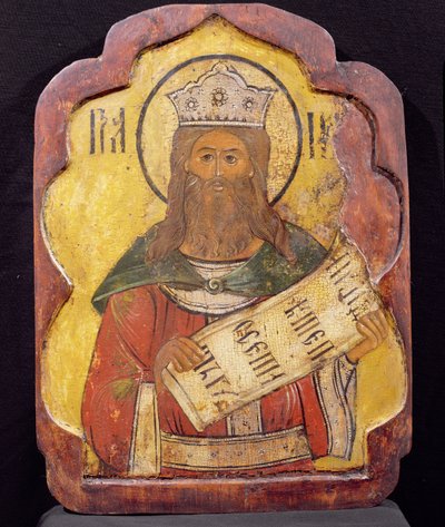 König David, Ikone von Russian School