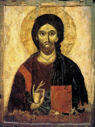 Christus Pantokrator von Russian icon.