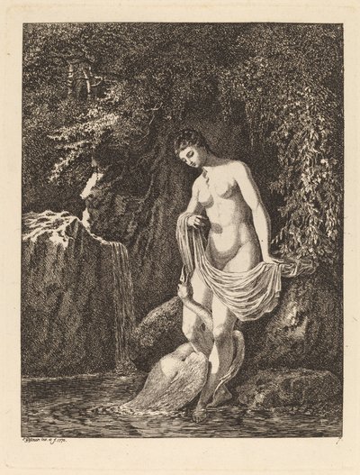 Leda und der Schwan von Salomon Gessner