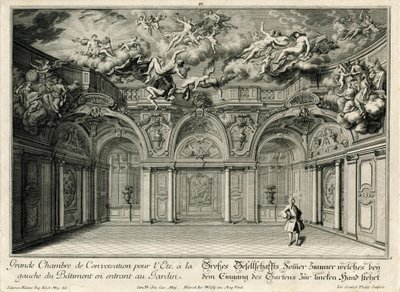 Großes Gesellschaftszimmer im Westflügel von Salomon Kleiner