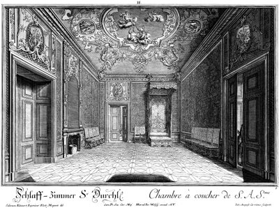 Schlafzimmer des Prinzen Eugen von Salomon Kleiner