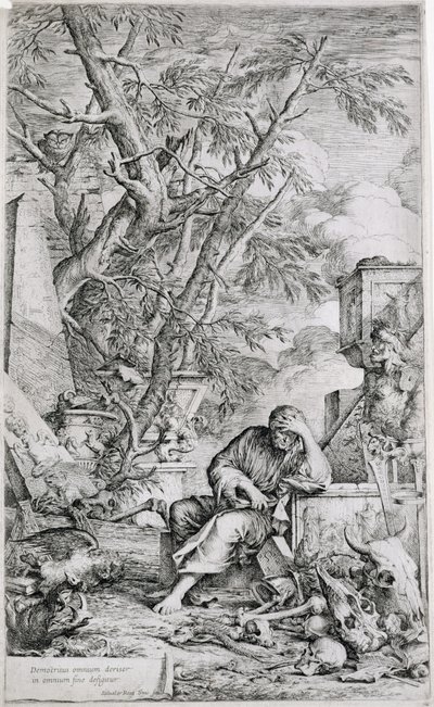 Demokrit in Meditation von Salvator Rosa