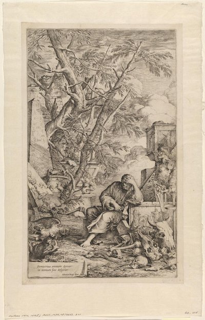 Demokrit in Meditation von Salvator Rosa