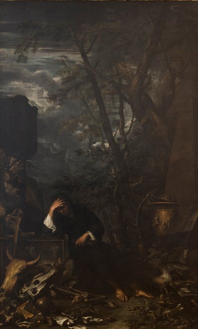 Demokrit in Meditation von Salvator Rosa
