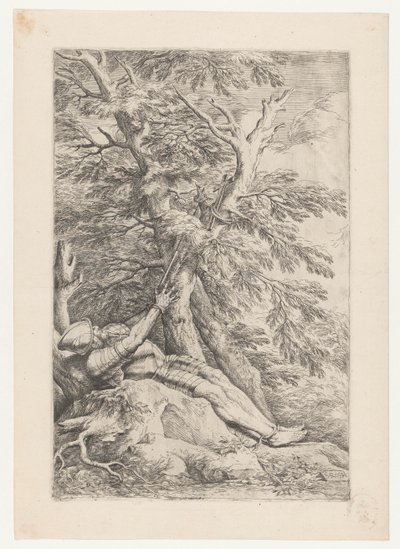 Heiliger Wilhelm von Maleval von Salvator Rosa