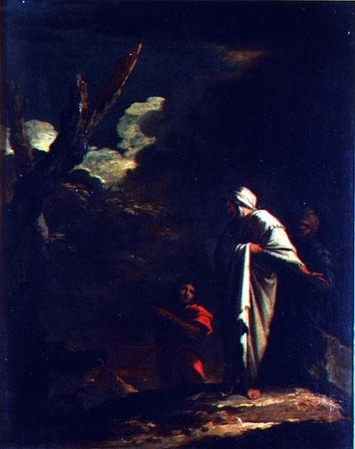 Landschaft mit Figuren von Salvator Rosa