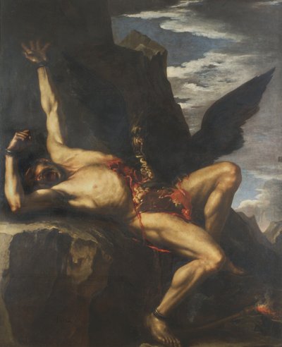 Prometheus und der Geier von Salvator Rosa