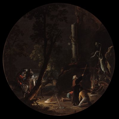 Szenen der Hexerei: Nacht von Salvator Rosa