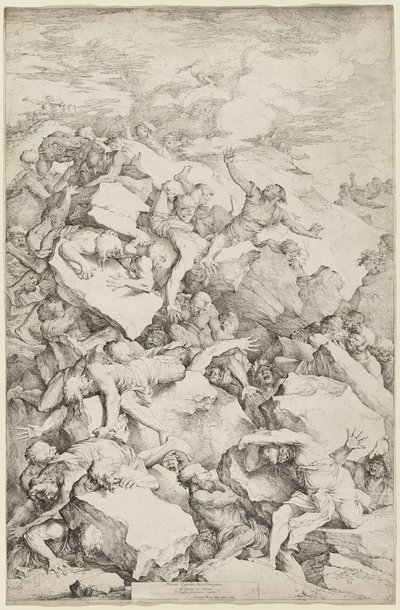 Der Fall der Giganten von Salvator Rosa