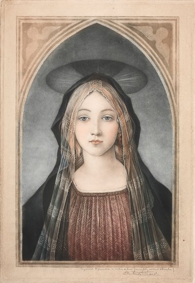 Madonna, 19.-20. Jahrhundert von Samuel Arlent Edwards
