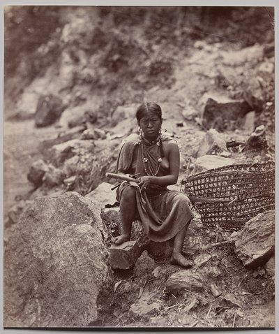 Lepcha-Frau (Nummer 1908) von Samuel Bourne