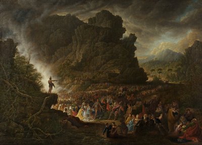 Heiliger Johannes predigt in der Wildnis von Samuel Colman