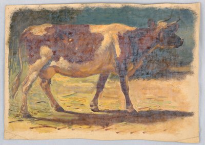 Studie einer stehenden Kuh von Samuel Colman