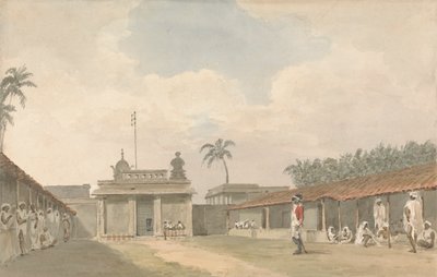 Ein Sepoy-Sergeant in einem Compound von Samuel Davis