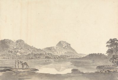 Figuren an einem See von Samuel Davis