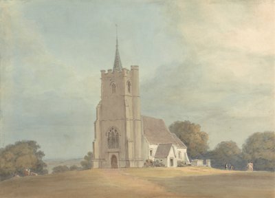 Die Kirche im Knebworth Park von Samuel Davis