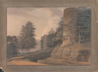Westseite von Ludlow Castle von Samuel Davis