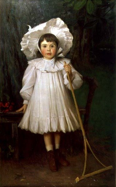Mädchen mit weißer Haube von Samuel G. Enderby