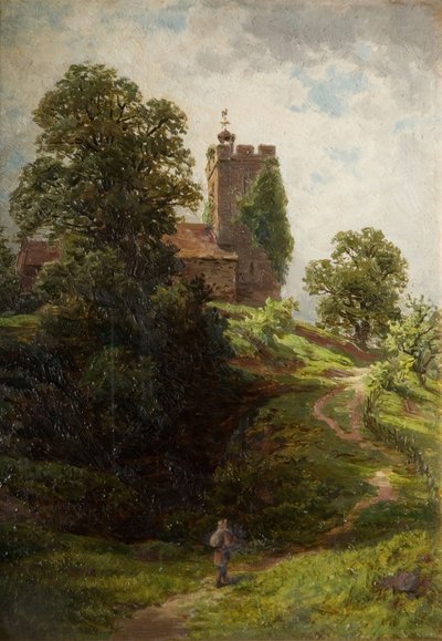 Wigmore Kirche, nahe Ludlow von Samuel Henry Baker