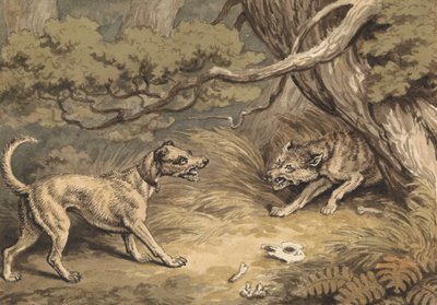 Der Hund und der Wolf von Samuel Howitt