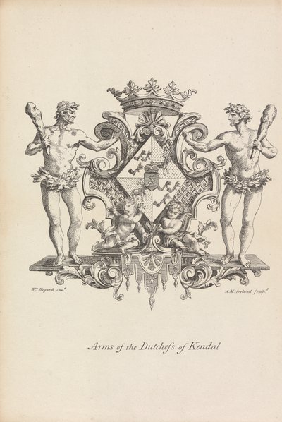 Wappen der Herzogin von Kendal von Samuel Ireland