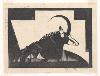 Säbelantilope von Samuel Jessurun de Mesquita (signed by artist)