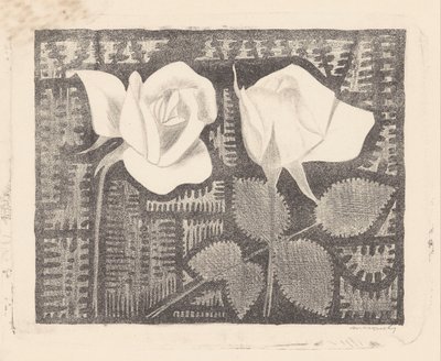 Zwei Rosen von Samuel Jessurun de Mesquita (signed by artist)