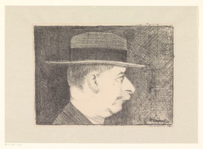 Selbstporträt von Samuel Jessurun de Mesquita (signed by artist)
