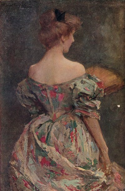 Das geblümte Kleid, 19. Jahrhundert von Samuel Melton Fisher