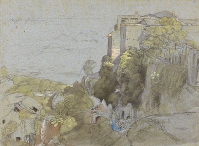 Italienische Hügelstadt von Samuel Palmer