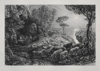 Moeris und Galatea, 1883 von Samuel Palmer