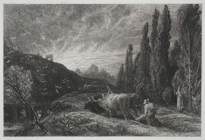 Der frühe Pflüger, vor 1861 von Samuel Palmer