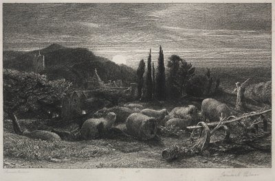 Der aufgehende Mond von Samuel Palmer