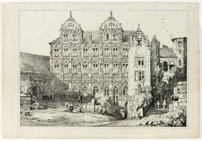 Teil des Schlosses in Heidelberg von Samuel Prout