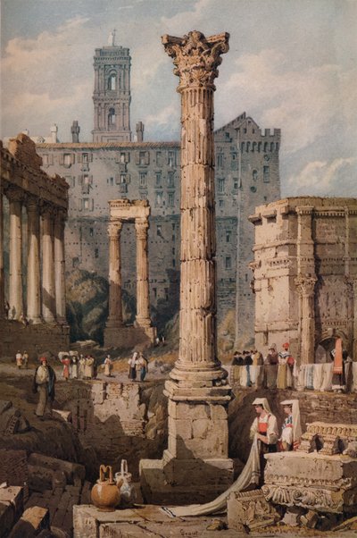 Ansicht des Forums, Rom, um 1823 von Samuel Prout