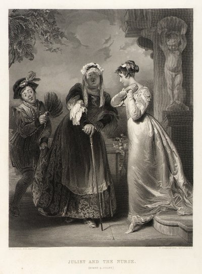 Julia und die Amme (Romeo und Julia) von Samuel Sangster