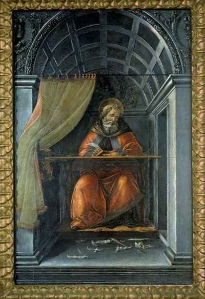 Der heilige Augustinus in seiner Zelle von Sandro (1444/5 1510) Botticelli