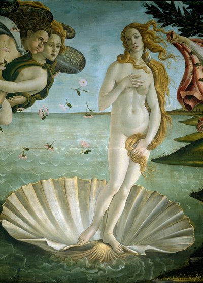 Die Geburt der Venus (Detail) von Sandro Botticelli