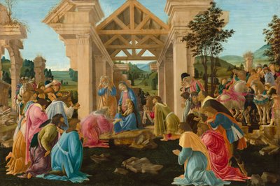 Die Anbetung der Heiligen Drei Könige von Sandro Botticelli