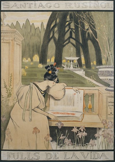 Fulls de la vida Poster von Santiago Rusiñol
