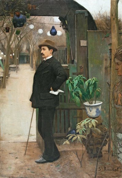Porträt von Miquel Utrillo von Santiago Rusiñol
