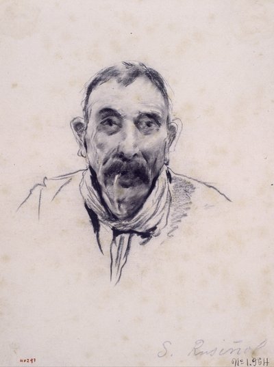 Porträt eines Mannes von Santiago Rusiñol
