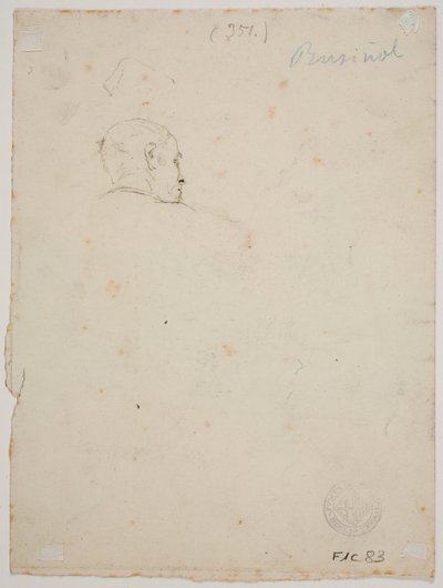 Studie eines Männerkopfes von Santiago Rusiñol