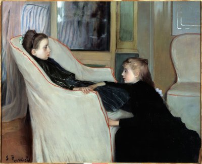 Das genesende Mädchen von Santiago Rusiñol