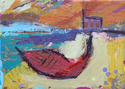 Rotes Boot Iona von Sara Hayward
