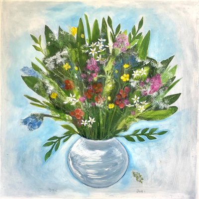 Runde Vase von Sarah Thompson Engels