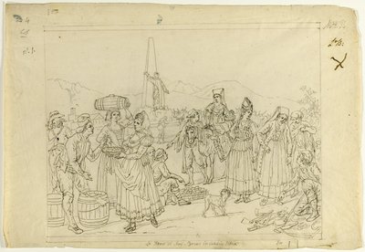 Marktszene von Saverio della Gatta