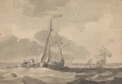 Boote auf See von Sawrey Gilpin